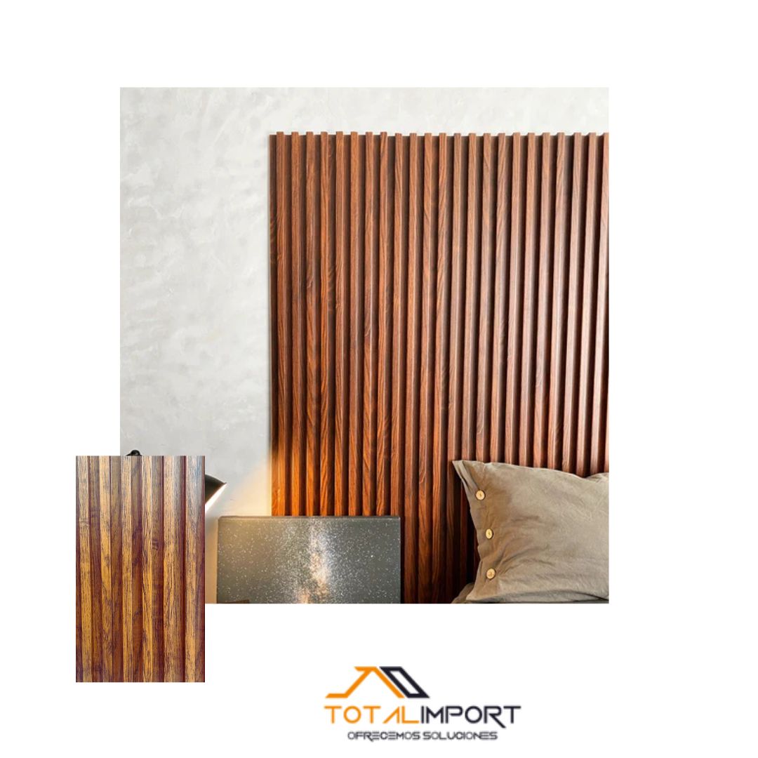PANEL WPC MARRON 16cm x 2.90mts x 2.40mm - Revestimiento interiores | Servimport