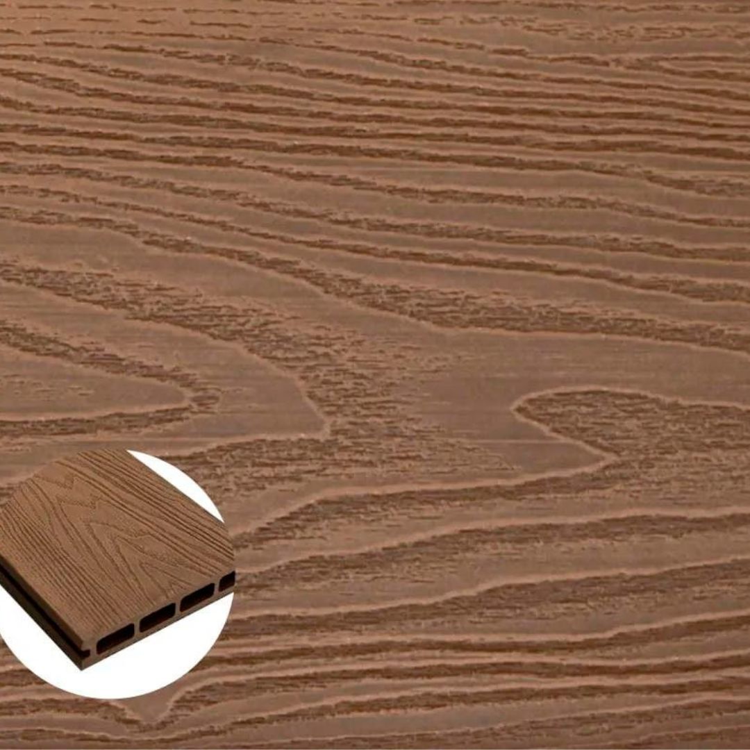 DECKS DE WPC SIENA 24mm x 150mm x 2.20m - Piso decks de wpc | Servimport