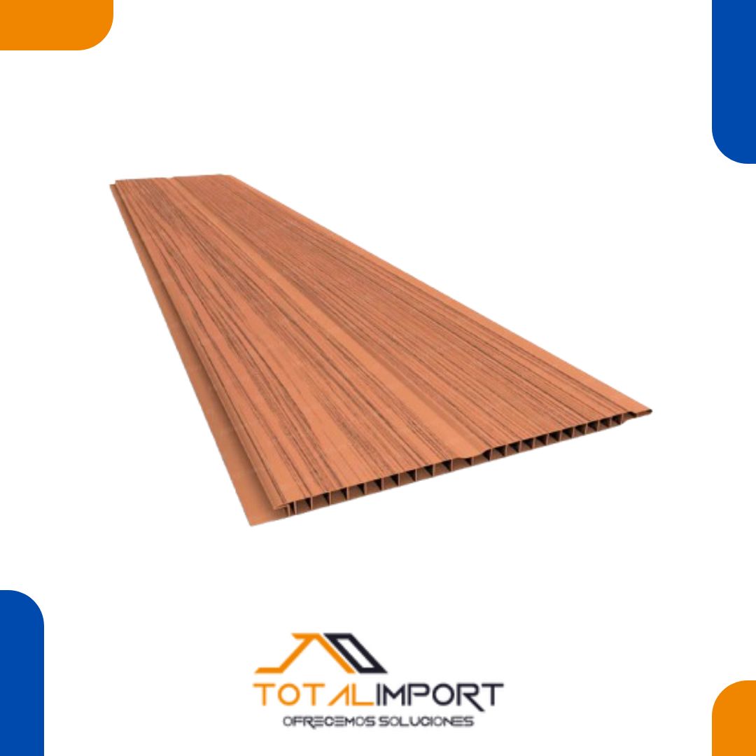 VARILLA PVC FRISADO CEDRO TERRACOTA 7mm x 4 mts - Pvc | Servimport