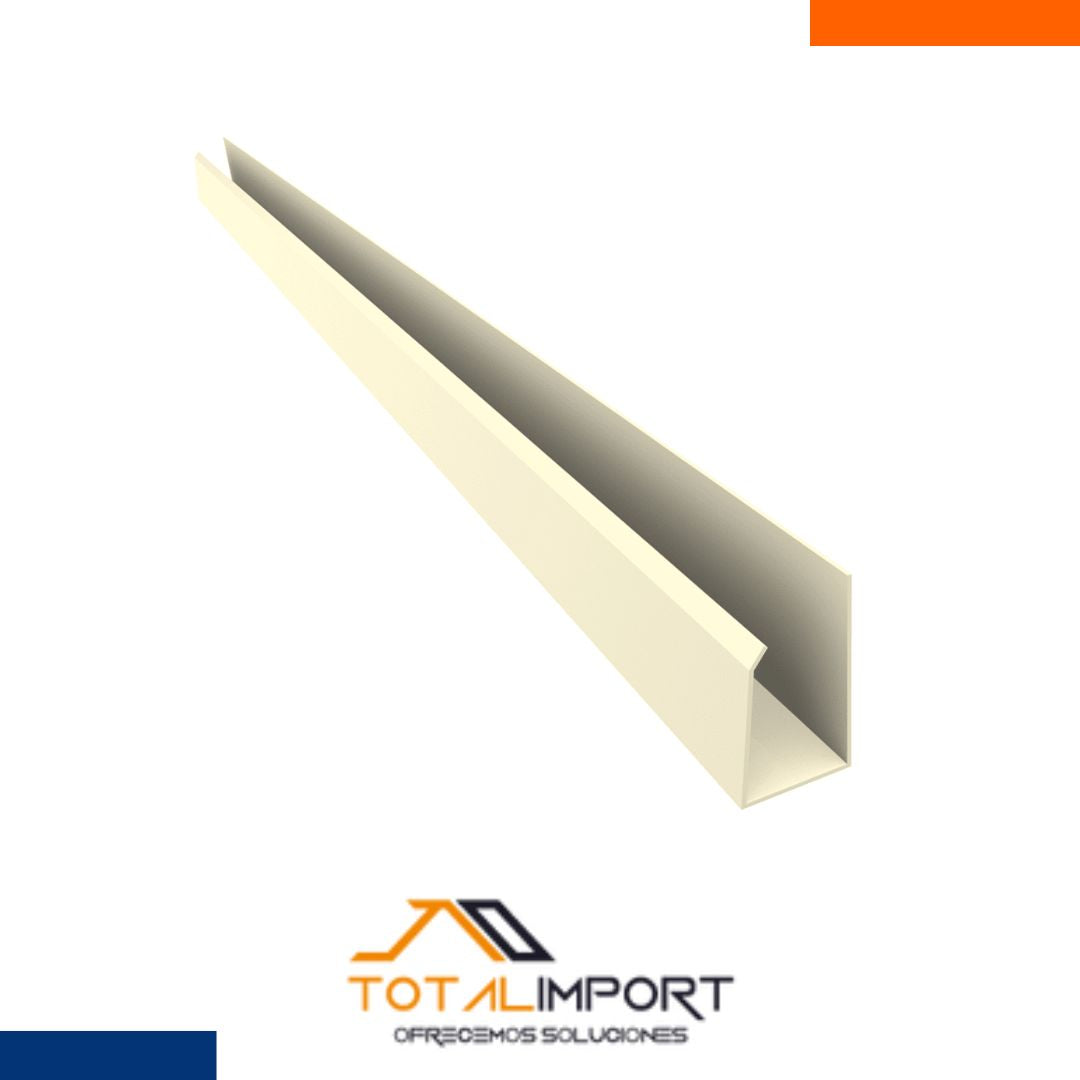 MOLDURA PVC MODELO CONVENCIONAL BEIGE 6mts - Accesorios | Servimport