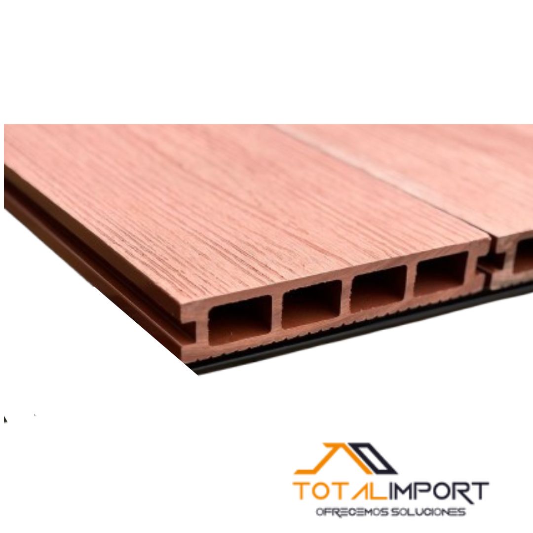 DECKS DE WPC CAOBA  0.145 x 4 mt x 25 mm - Piso decks de wpc | Servimport